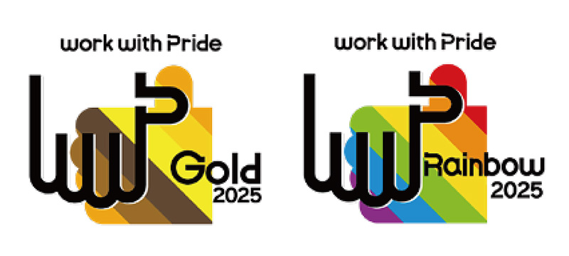 work with Pride Gold2025 work with Pride Rainbow2025