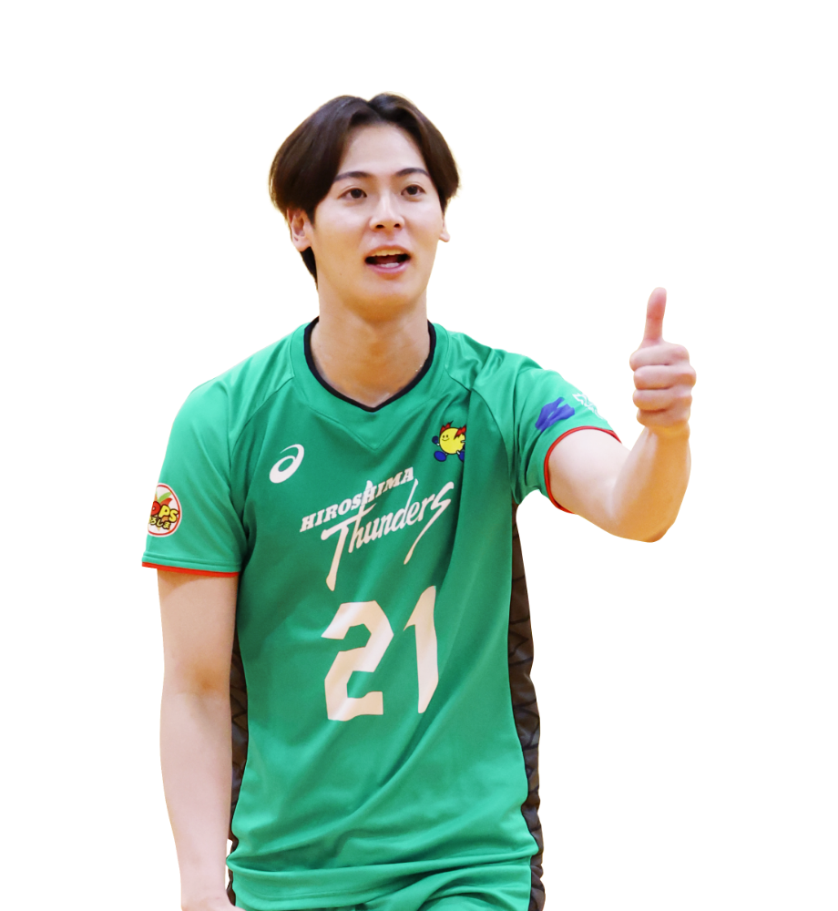 永露元稀選手 | 広島サンダーズ | JTウェブサイト