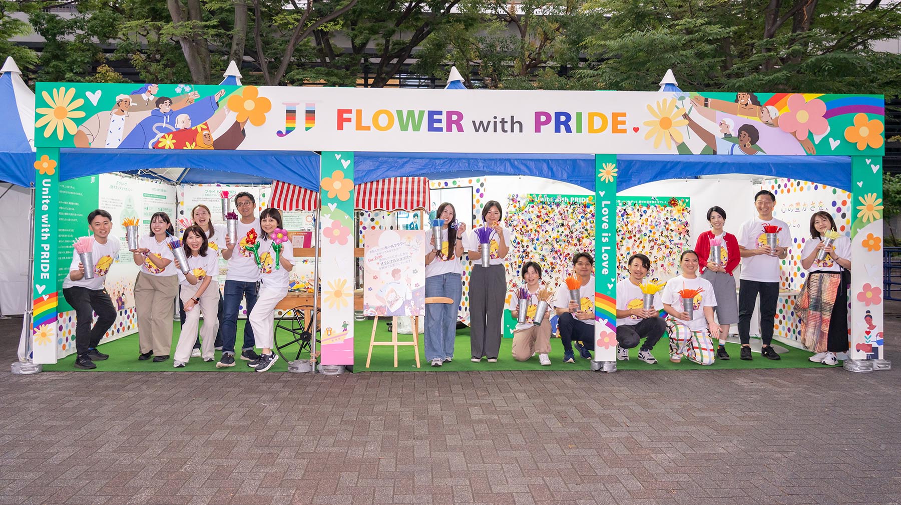 JT FLOWER with PRIDE.ブース