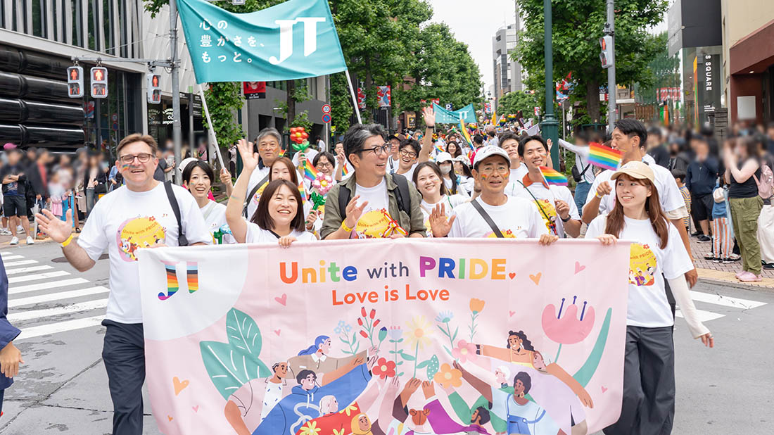 Tokyo Pride2025 2025年6月7日（土）・8日（日）の2日間にわたりJTは「Tokyo Pride 2025」に企業ブースを出展しました